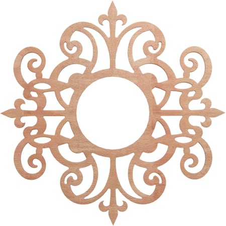 Ekena Millwork Dijon Wood Fretwork Pierced Ceiling Medallion, Cherry, 28"OD x 9 1/8"ID x 3/8"T CMWP28X28X0375DICH